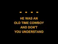 Tom T. Hall - Faster Horses (The Cowboy And The Poet) (Karaoke EZ Sing)