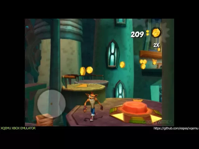 XQEMU Xbox Emulator - Crash Tag Team Racing Ingame - realtime! (WIP)
