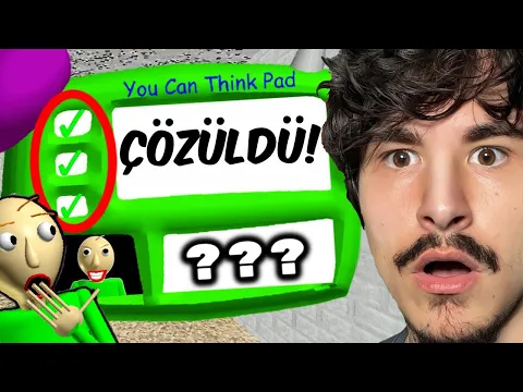 Video Thumbnail: Baldi'nin Tüm Sorularını Doğru Yaparsak Ne Olur?
