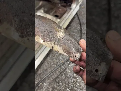 Finally getting this 1965 mustang fastback in the acid bath to remove all this rust.