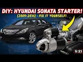 How to Replace Starter Motor on 2009-2014 Hyundai Sonata 2 4L - Step-by-Step Guide