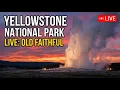 LIVE Yellowstone - Old Faithful Eruptions Upper Geyser Basin Relaxing Ambient Music