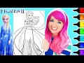 Coloring Elsa Frozen 2 Coloring Page Ohuhu Paint Markers