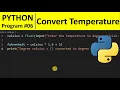 Python Program - Convert Celsius To Fahrenheit in Python