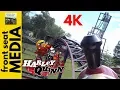 Harley Quinn Crazy Train on-ride POV 4K Six Flags Great Adventure coaster front seat