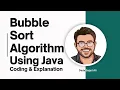 Bubble Sort Algorithm in Java Simple Explanation Built-in Method to Print Arrays