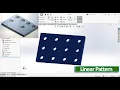How to use Linear Pattern Tool - SolidWorks tutorial SolidWorks Pattern Feature Tutorial Linear