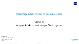 Tutorial 28 - Using os listdir to read multiple files