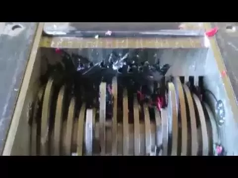 Plastic Shredder prototype testrun