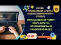 CS3361 FODSP Experiment 1 Installation of NumPy SciPy Pandas Jupyter Statsmodels in Python