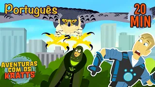 Todas as Batalhas de Criaturas - Parte 3 | Animais para crianças | Aventuras com os Kratts