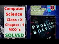 10th Class computer science chapter 1 problem solving and algorithm designing MCQs Solved