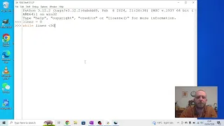 Creating basic while loops in Python IDLE