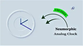 Neumorphic Working Analog Clock Using CSS Only Neumorphism HTML CSS ProgrammingTT