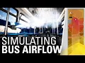 Simulating aerosolized particles to improve bus safety during COVID-19