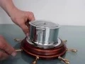 BAYARD Nautical TOP Ship Clock Maritime Vintage 8 days JEWELED French Wall