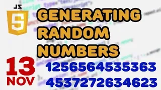 How to generate JavaScript random numbers