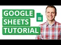 Google Sheets Tutorial for Beginners - Step-by-Step 2026