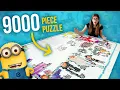 I started the 9000 Piece Minions Puzzle and it s bigger than I am