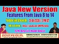 Java New Version Features From Java 8 to 14 by Durga sir Nagoor Babu sir