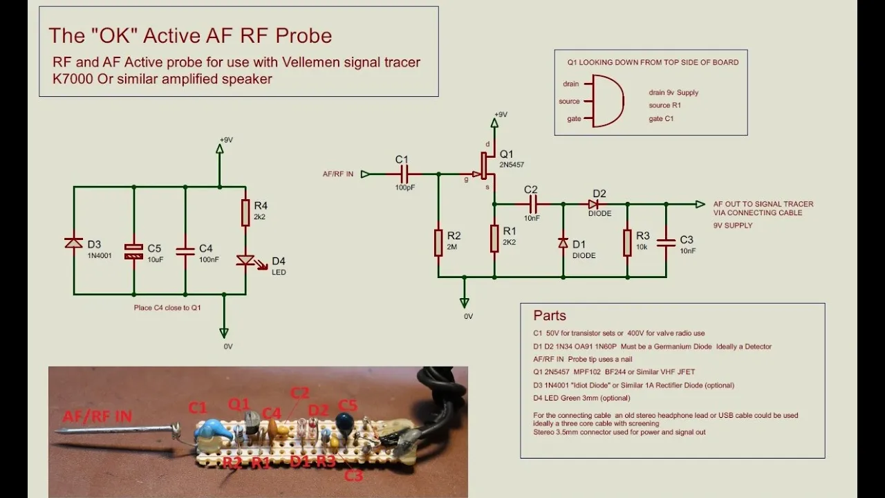 K7000 Velleman Signal Tracer Active Probe