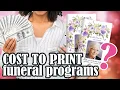 How Much Does It Cost To Print Funeral Programs 2023