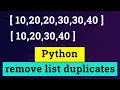 Python Program to Remove Duplicate Elements from a List