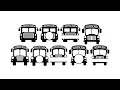 School Bus Monogram Frame SVG Cricut CutFile Clipart Png Eps Dxf