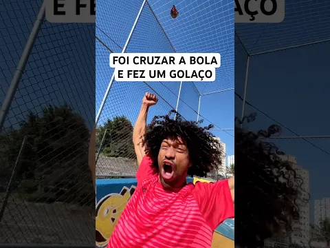 Foi Cruzar mas acabou fazendo um Golaço #gol #sorte #futebol