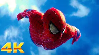 peter swinging scene the amazing spider man 2 4k 60fps