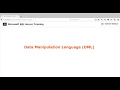 Microsoft SQL Server 2017 Training - Data Manipulation Language DML
