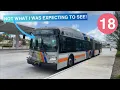 Riding Broward County Transit Bus 18 Lauderhill Transit Center to Golden Glades Park and Ride
