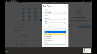 Infor WFM Entering a Missed Punch in Self-Service Portal