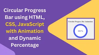 Circular Progress Bar with HTML CSS and JavaScript Step-by-Step Guide