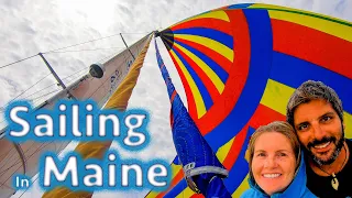 Sailing in Maine, holy lobster pots!!! (Calico Skies Sailing, Ep 72)