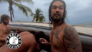 OUR DINGHY FLIPS UPSIDE DOWN IN OVERHEAD SURF!!  | Episode 77