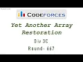 C Yet Another Array Restoration Div 3 Round Codeforces