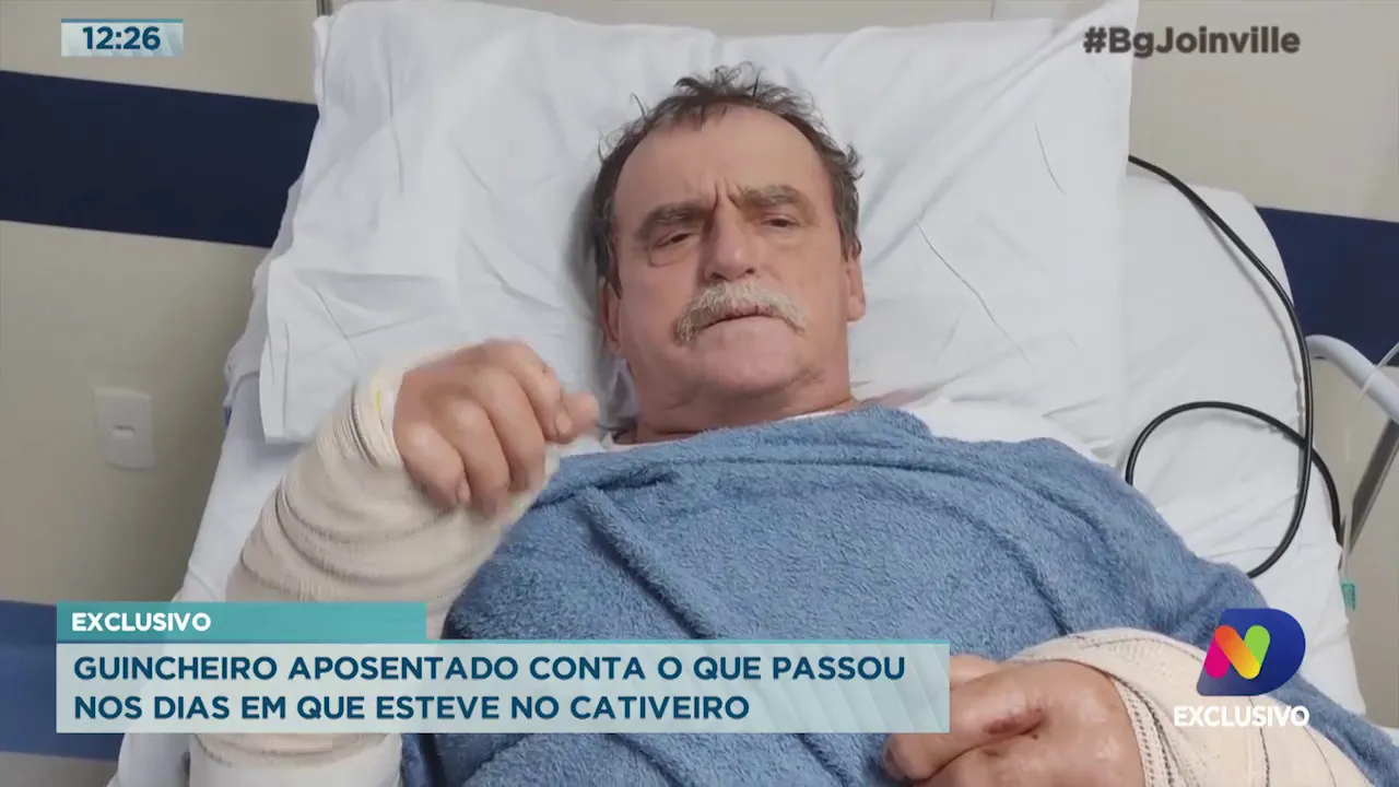 Exclusivo: Guincheiro aposentado conta o que passou nos dias em que esteve no cativeiro