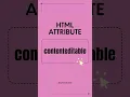 Make HTML Elements Editable Using the contenteditable Attribute