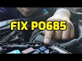 HOW TO FIX P0685 ECM PCM POWER RELAY CONTROL CIRCUIT OPEN FOR HONDA