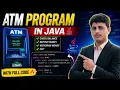 ATM Interface Project in Java Java Beginner Project with Source Code