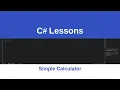 C Tutorials Simple Addition Calculator Tutorial Visual Studio 2022