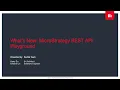 What s New MicroStrategy REST API Playground