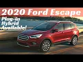 2020 Ford Escape Details Plug-In Hybrid Available