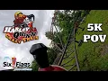 Harley Quinn Crazy Train Front Row POV 5K Six Flags Great Adventure 2023