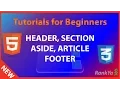 header section article aside footer - html5 CSS Course