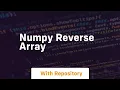 numpy reverse array