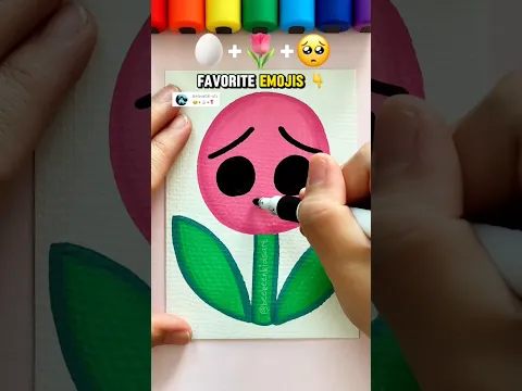👉 I Mixed 🥚🌷🥺… Look What Happened! 👀 #emojimix #emojiart #drawing