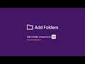 Add Folders Tutorial Free extension for Adobe After Effects