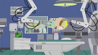 butters has a device shoved up his ass